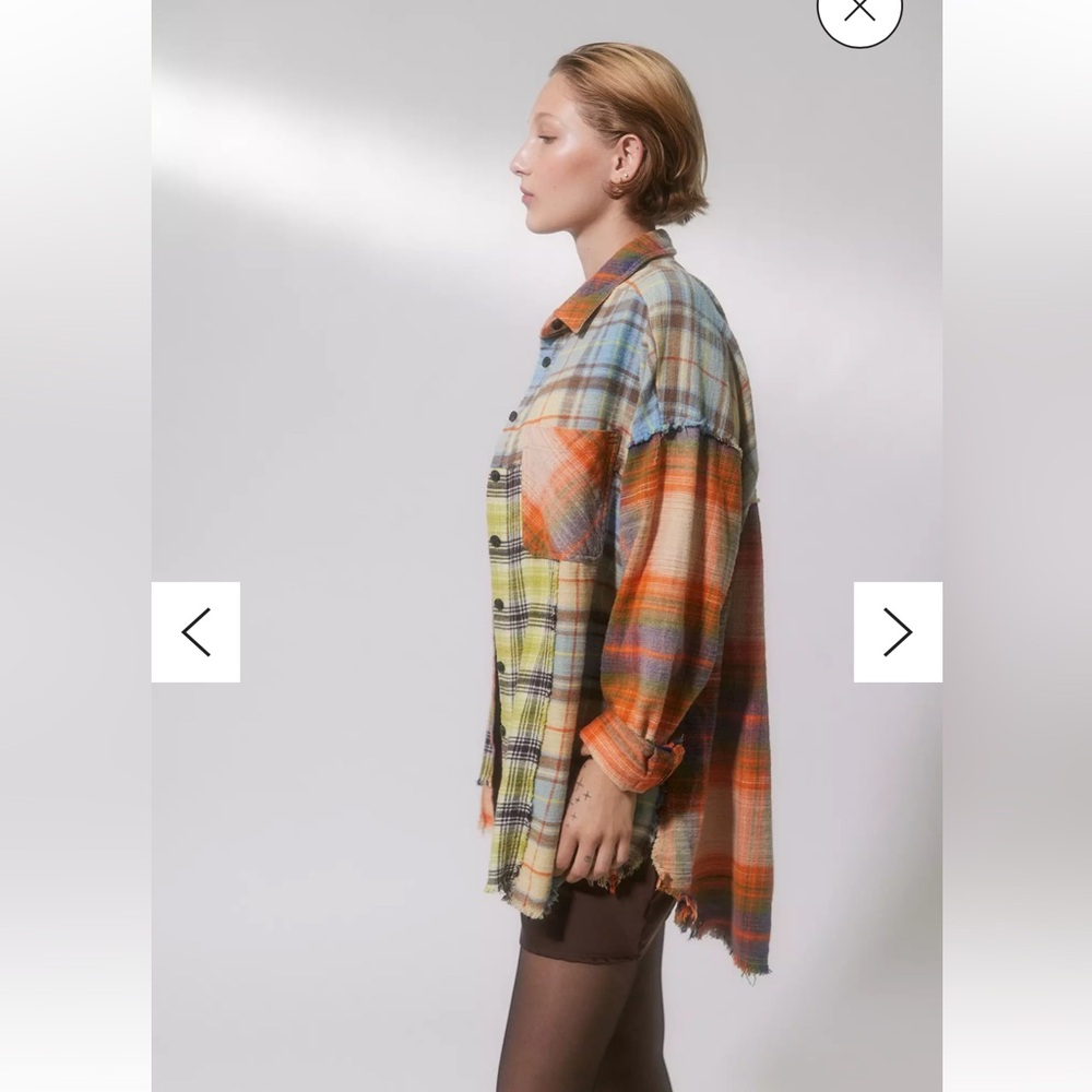Urban Outfitters 
BDG Red, yellow and Blue Patchwork Plaid Shirt XS - Picture 2 of 16